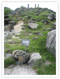 大きな岩の逆側